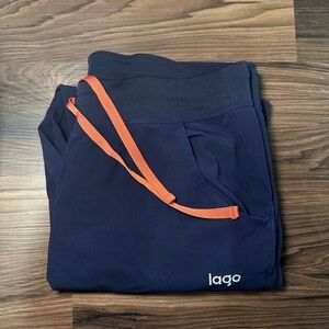 Lago Navy straight leg scrub pants XXL